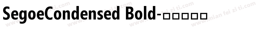 SegoeCondensed Bold字体转换